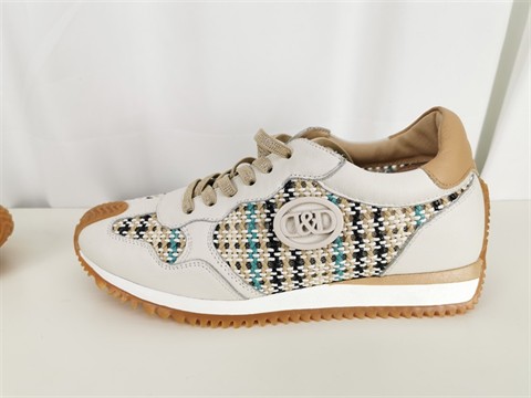 DURA 21SS26 DEPORTIVO PIEL RAFIA MULTI