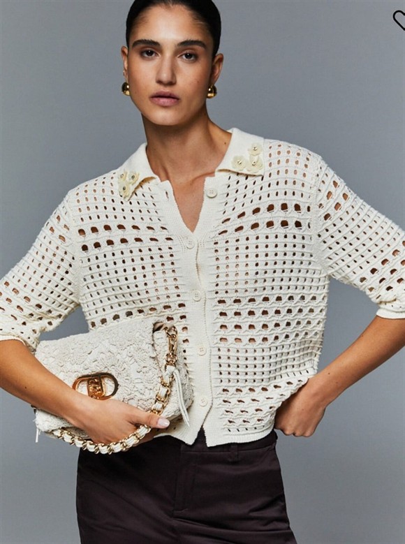 LIU JO 6325  CHAQUETA DE CROCHET