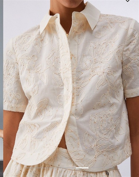 LIU JO 6508 CAMISA CON BORDADOS