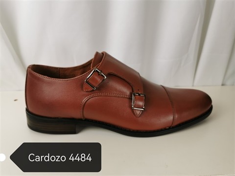 CARDOZO 4484 ZAPATO PIEL CUERO 2 HEBILLAS