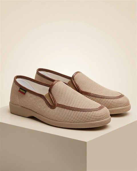 MOTESA 608 ZAPATILLA CABALLERO CALLE BEIGE VIVOS
